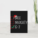 Search for funny naughty and nice christmas cards Six seven