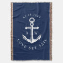 Search for nautical blankets Navy