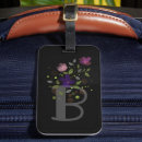 Search for letter luggage tags Stylish