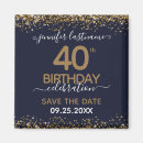 Search for 40th birthday save the dates Elegant