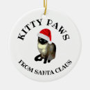 Search for santa cat christmas tree decorations Siamese