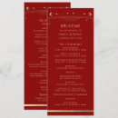 Search for red and gold wedding programs Modern