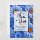 Search for blue daisies wedding invitations Daisy