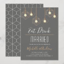 Search for eat drink be married wedding invitations Modern