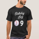 Search for baseball birthday party tshirts Nine