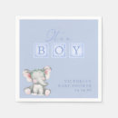 Search for blue elephant baby shower napkins Simple