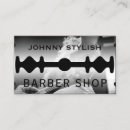 Search for razor blade business cards Hairdresser