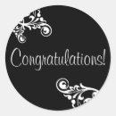 Search for congratulations wedding stickers Black