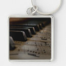 Search for antique music key rings Piano