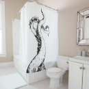 Search for tentacles shower curtains Black