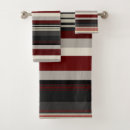 Search for grey and red bath towels Stripes