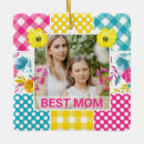 Search for mother and daughter christmas tree decorations Family photo