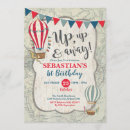 Search for red hot air balloon invitations Adventure