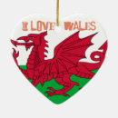 Search for wales flag christmas tree decorations Red