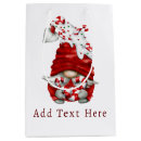 Search for christmas gnomes gift bags Red