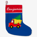 Search for red truck christmas stockings Kids