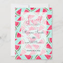 Search for summer sweet 16 invitations Watermelon