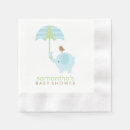 Search for blue elephant baby shower napkins Modern