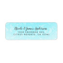 Search for damask wedding return address labels Vintage