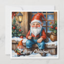 Search for funny elves christmas cards Red and green