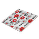 Search for black flower pattern tiles Boho