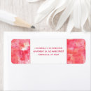 Search for confetti return address labels Pink
