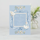 Search for blue floral baby shower invitations Watercolor