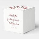 Search for autumn wedding favour boxes Burgundy