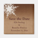 Search for winter save the date magnets Snowflake