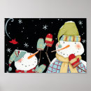 Search for snowman posters Red