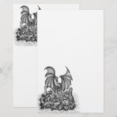 Search for dragon stationery paper Skull