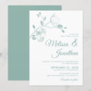 Search for green orchids wedding invitations Elegant script