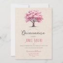 Search for cherry blossom quinceanera invitations Gold