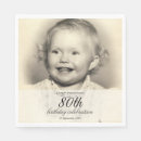 Search for 80 years old napkins Black and white