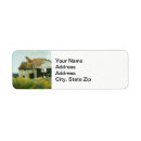Search for barn wood return address labels Watercolor