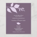 Search for purple rehearsal dinner invitations Simple