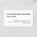 Search for notary business cards Professional
