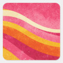 Search for retro colour stickers Wavy lines