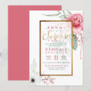 Search for pink surprise invitations Botanical
