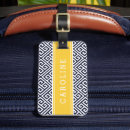 Search for yellow luggage tags Pattern