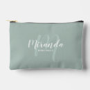 Search for monogrammed accessories Sage green