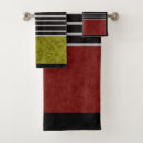 Search for black green white bath towels Abstract