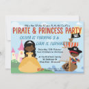 Search for princess and pirate invitations For kids