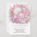Search for beach baby girl shower invitations Pink