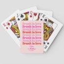 Search for love playing cards Pink