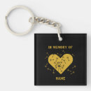Search for death of loved one key rings In loving memory