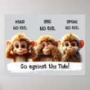 Search for speak no evil posters Monkeys