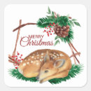 Search for deer in woods stickers Wildlife