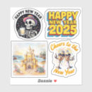Search for new year stickers New year's eve party