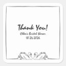 Search for square bridal shower stickers Black and white